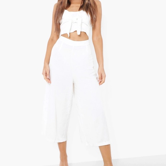 Boohoo Pants - Tie Front Jumpsuit